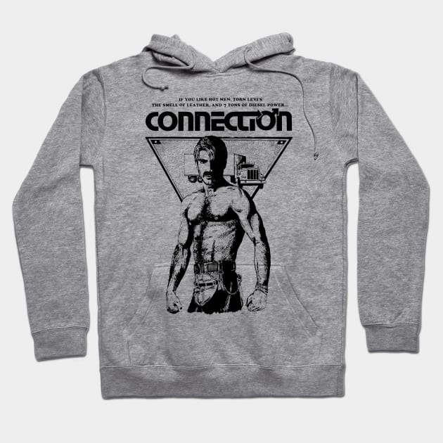 Connection Gay Retro LGBT Denim Hoodie by WearingPride